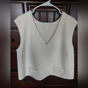 NWT, A New Day, Elegant Cream Sleeveless Top, Sz. XXL